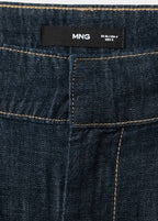 Pantalon Denim Large Avec Passants