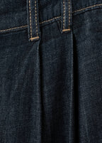 Pantalon Denim Large Avec Passants