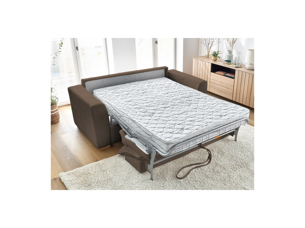 Convertible Straight Sofa Express Opening - Augustin - Bouclé Fabric - 140X200