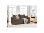 Straight Convertible Sofa with Express Opening - Augustin - Bouclé Fabric - 160X200