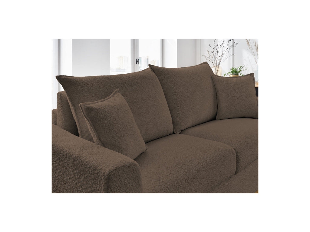 Convertible Straight Sofa Express Opening - Augustin - Bouclé Fabric - 140X200