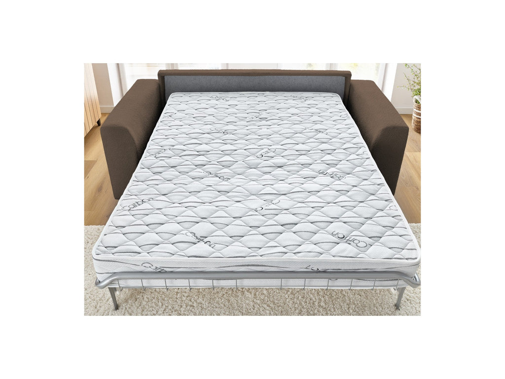 Straight Convertible Sofa with Express Opening - Augustin - Bouclé Fabric - 160X200