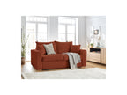 Straight Convertible Sofa with Express Opening - Augustin - Bouclé Fabric - 160X200