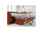 Straight Convertible Sofa with Express Opening - Augustin - Bouclé Fabric - 160X200