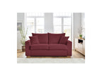 Straight Convertible Sofa with Express Opening - Augustin - Bouclé Fabric - 160X200