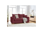 Straight Convertible Sofa with Express Opening - Augustin - Bouclé Fabric - 160X200