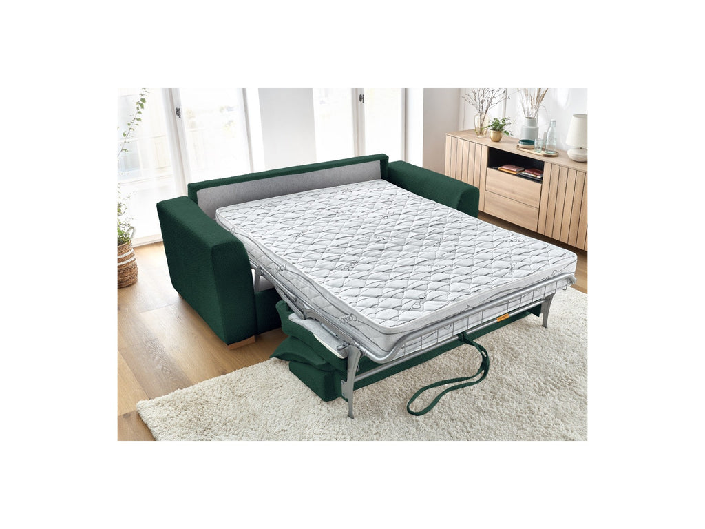 Convertible Straight Sofa Express Opening - Augustin - Bouclé Fabric - 140X200