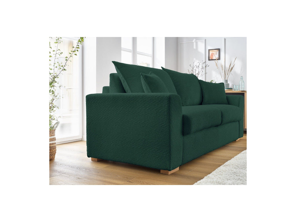 Convertible Straight Sofa Express Opening - Augustin - Bouclé Fabric - 140X200