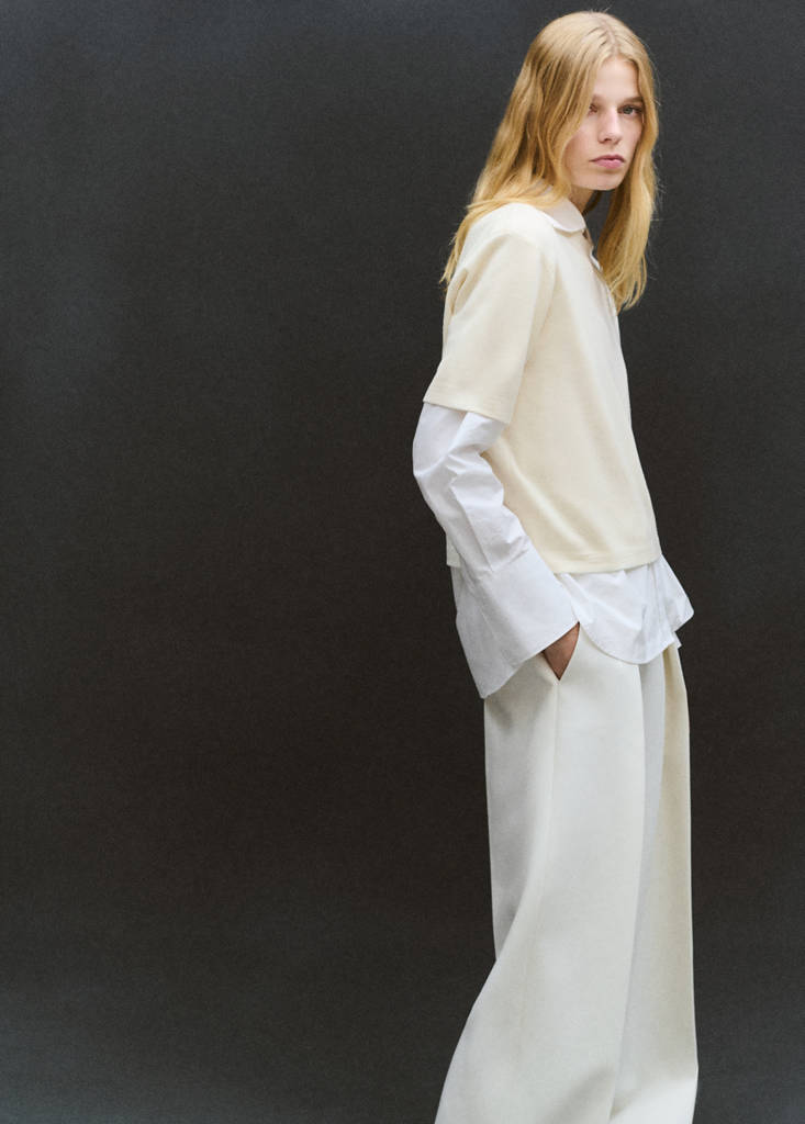 Pull-Over Laine Manches Courtes