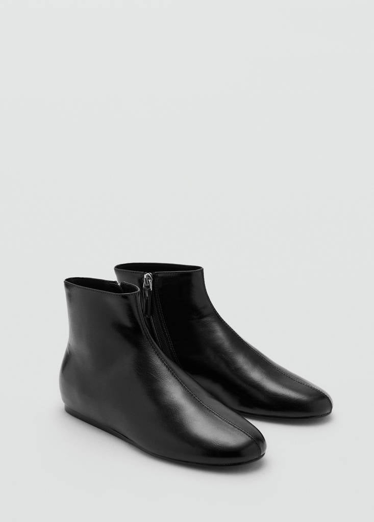 Bottines Plates Avec Zip