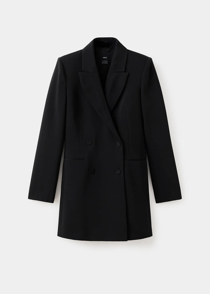 Robe Style Blazer À Double Boutonnage