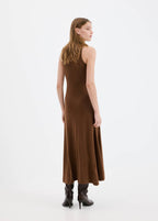 Robe Maille Col Montant Broche