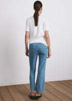 Jean De Grossesse Flare Crop