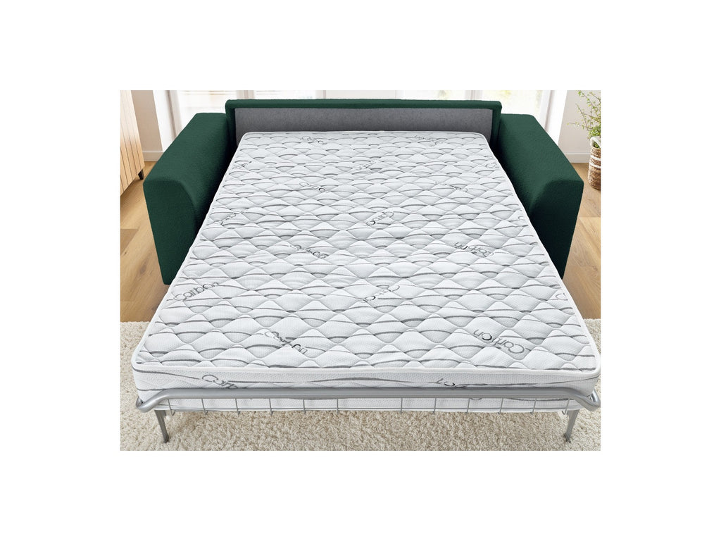 Straight Convertible Sofa with Express Opening - Augustin - Bouclé Fabric - 160X200