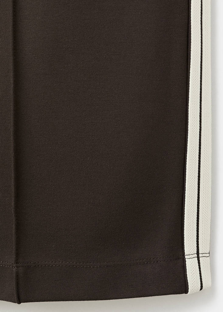 Pantalon Droit Rayure Contrastée