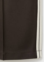 Pantalon Droit Rayure Contrastée