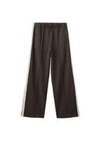 Pantalon Droit Rayure Contrastée