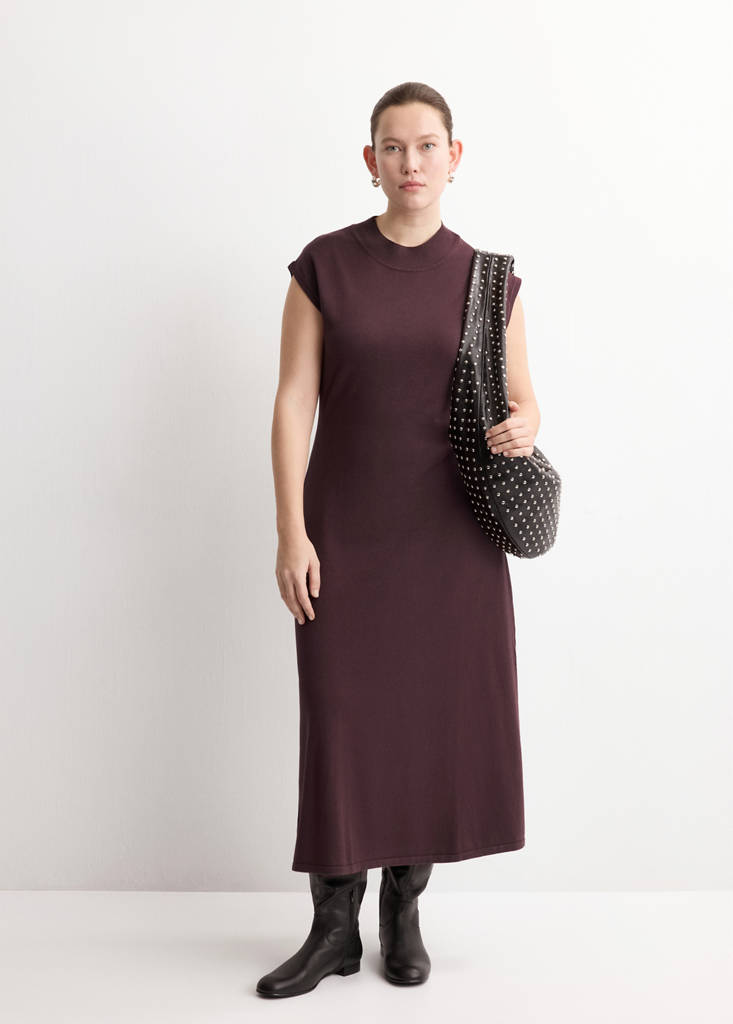 Robe Maille Col Montant