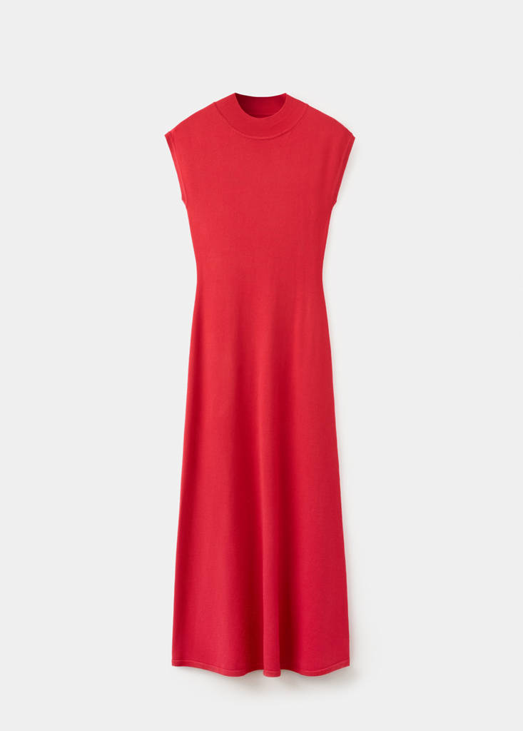 Robe Maille Col Montant