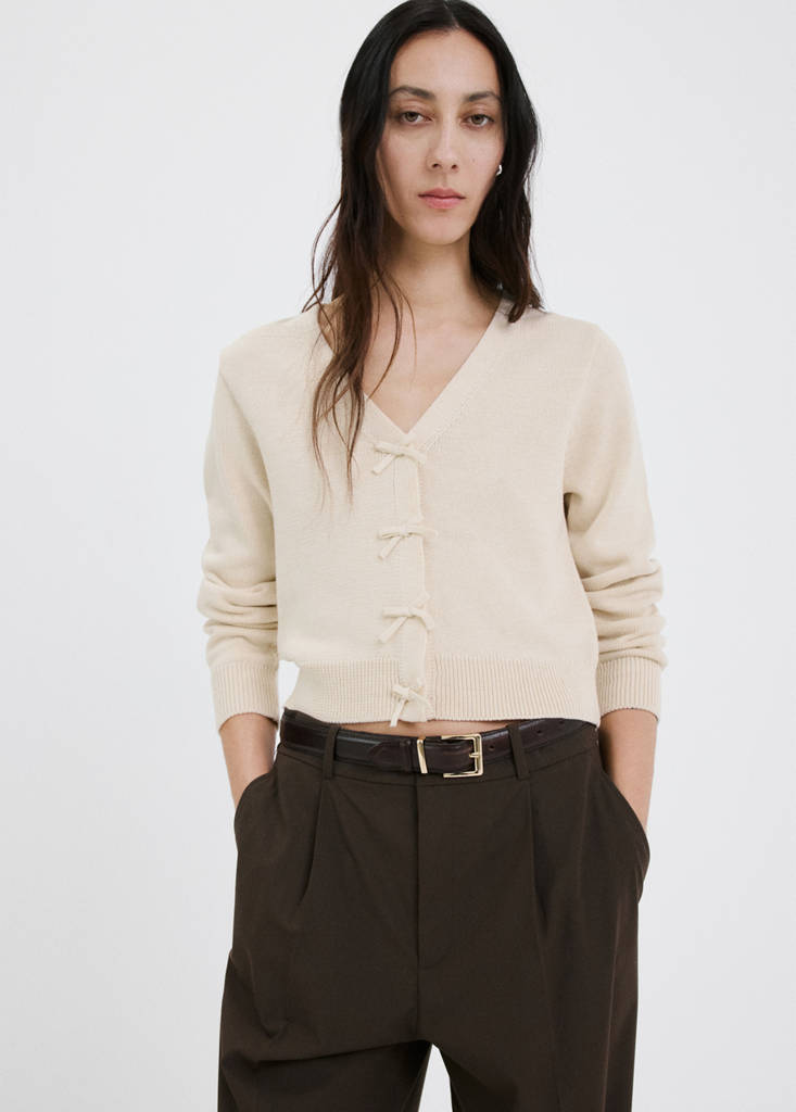 Cardigan Maille Nœuds