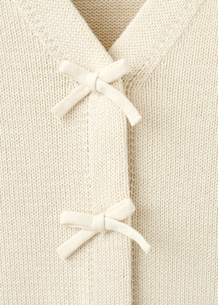 Cardigan Maille Nœuds