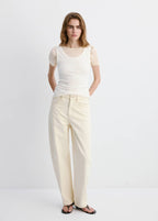Jean Barrel Taille Haute
