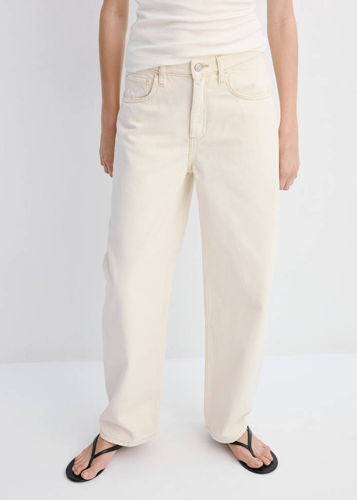Jean Barrel Taille Haute