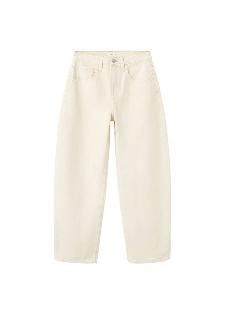 Jean Barrel Taille Haute
