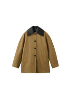 Trench Col En Cuir Synthétique