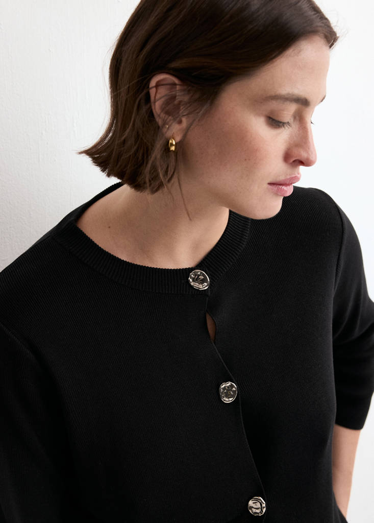 Cardigan Maille Boutons Bijoux