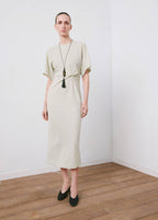 Robe Détails Froncés Sur Les Côtés