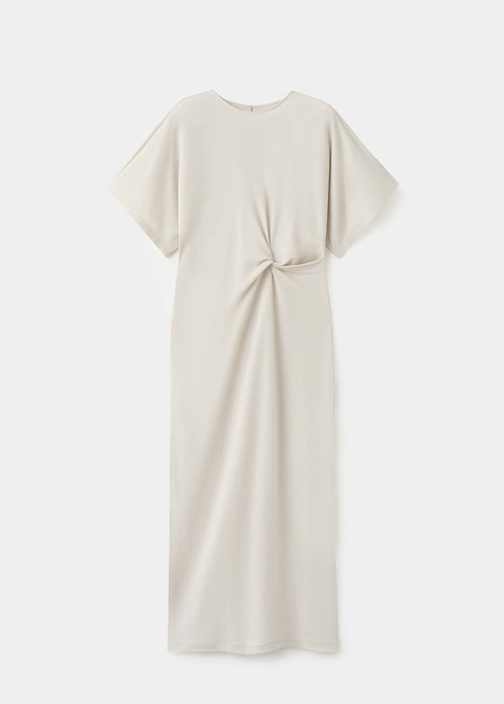 Robe Détails Froncés Sur Les Côtés