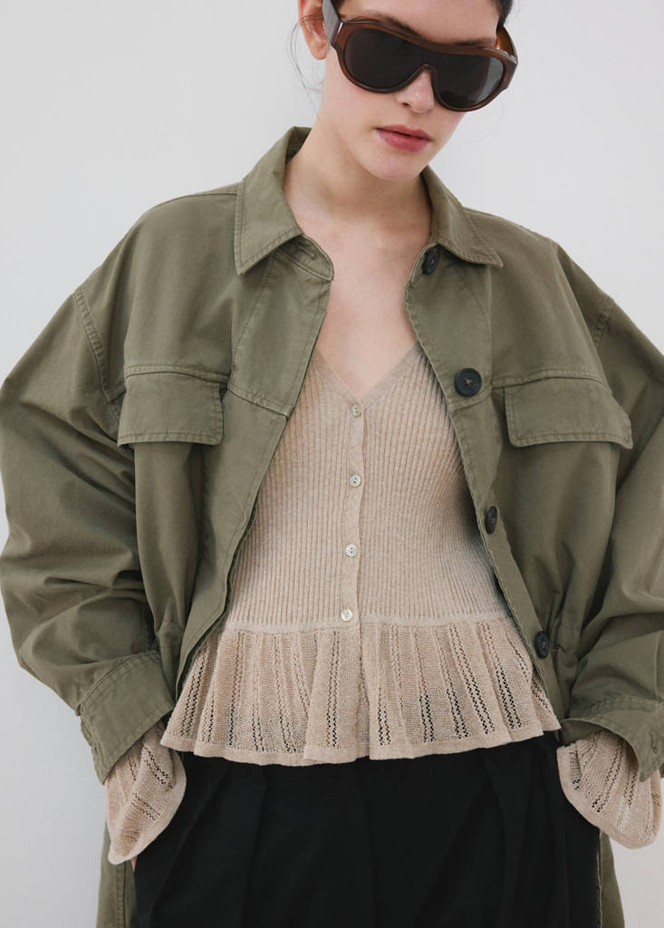 Cardigan Maille Volants