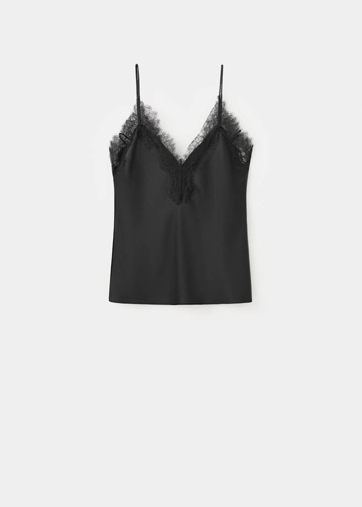 Top Style Lingerie Col Dentelle