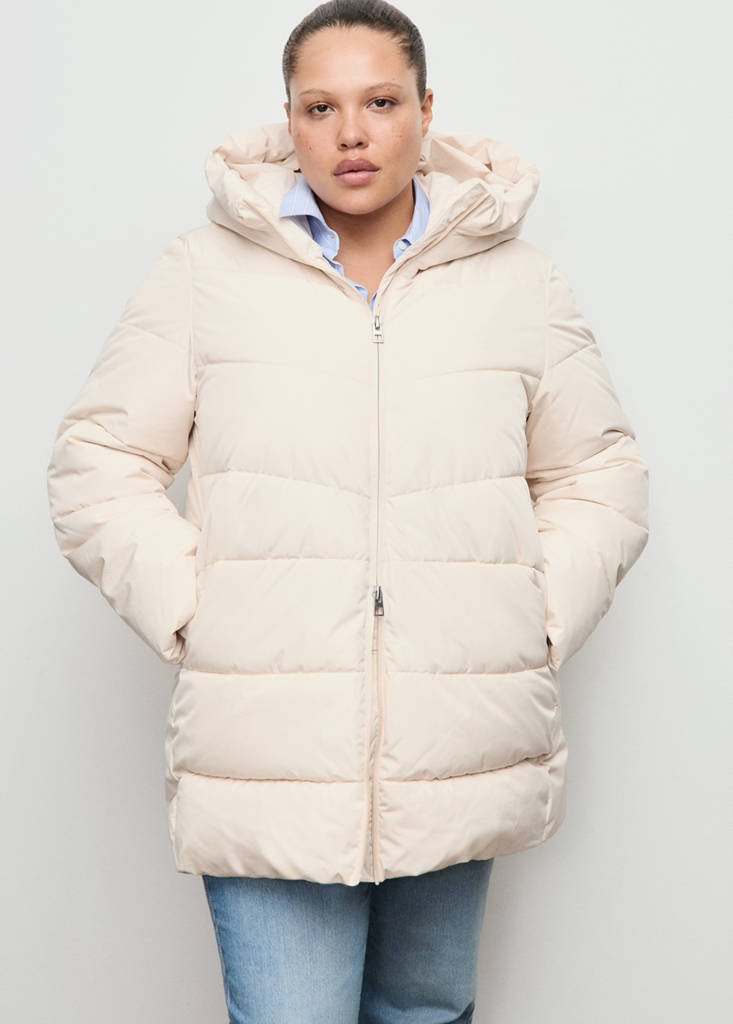 Anorak Matelassé À Capuche