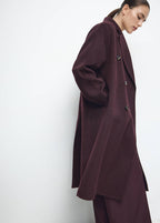 Manteau Laine Fait Main Oversize