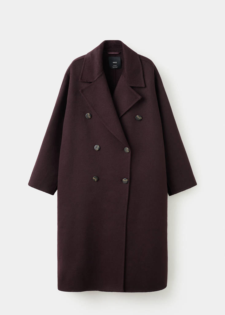Manteau Laine Fait Main Oversize