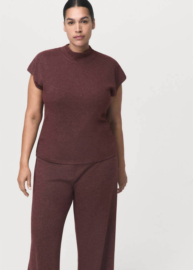 Pantalon Maille Taille Élastique