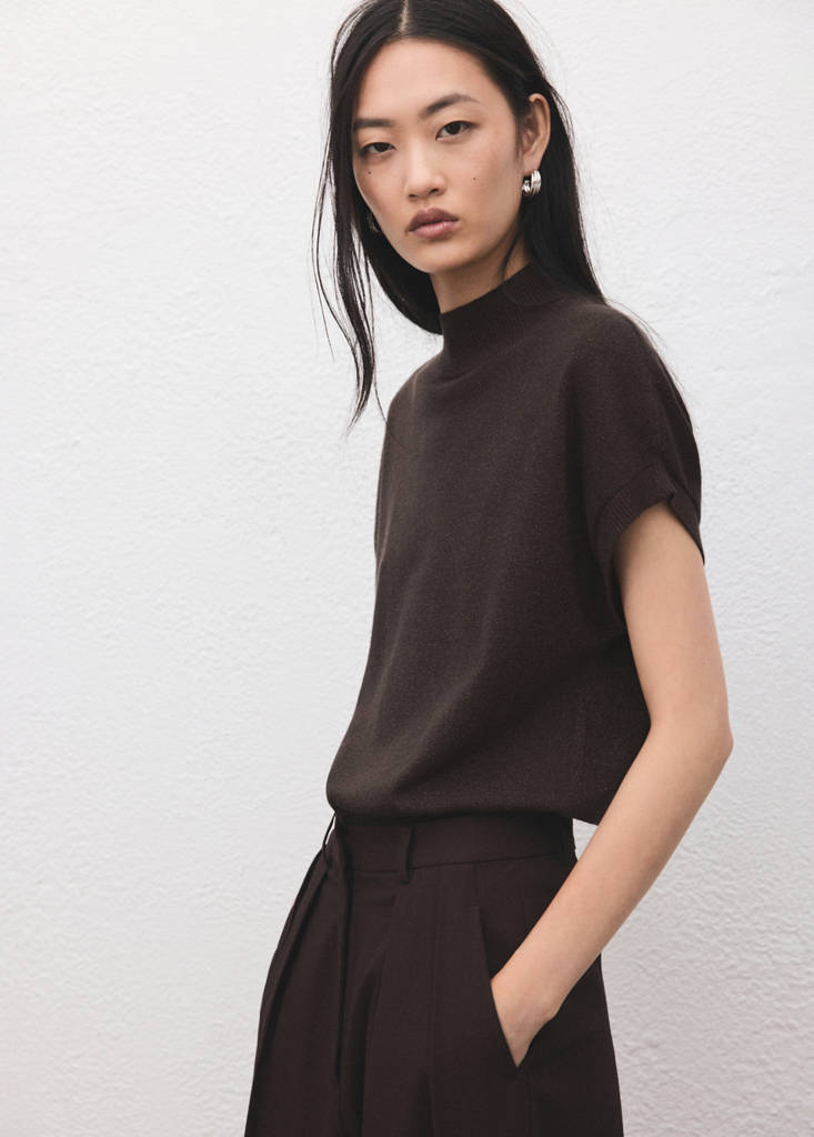 Pull-Over Lurex Manches Courtes