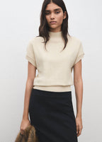 Pull-Over Lurex Manches Courtes