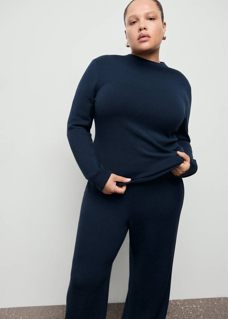Pantalon Droit Taille Élastique