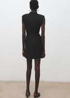 Robe À Découpes Avec Ornement Métallisé