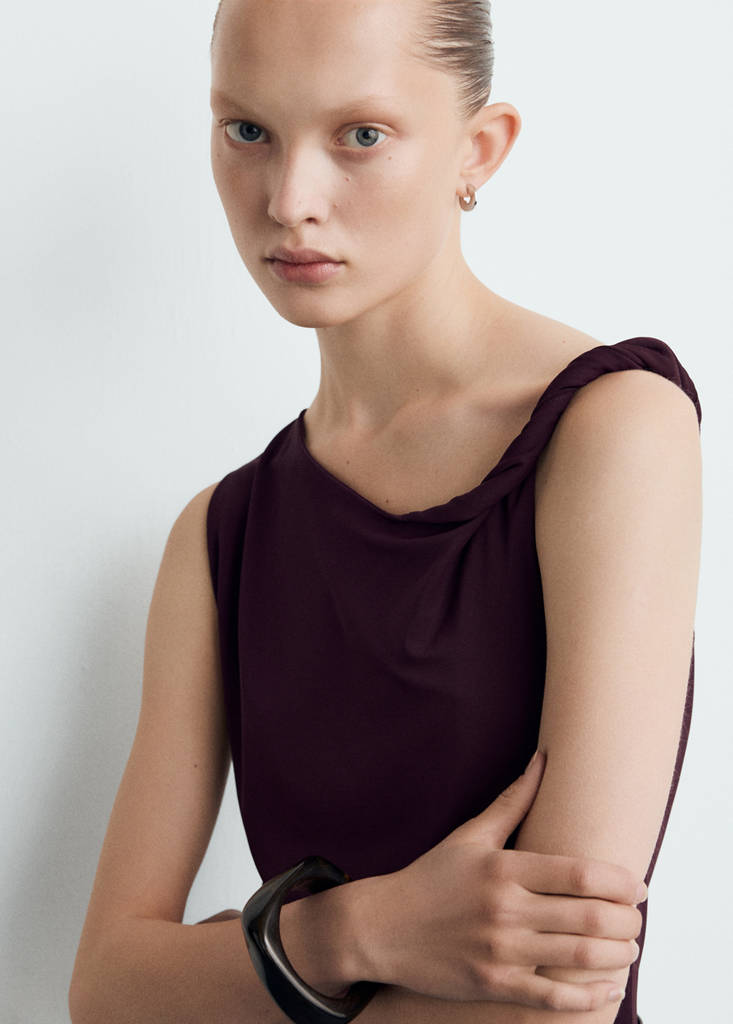 Combinaison Col Asymétrique Ceinture
