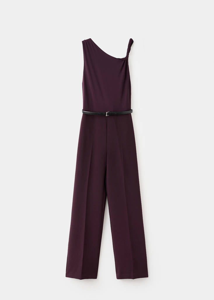 Combinaison Col Asymétrique Ceinture
