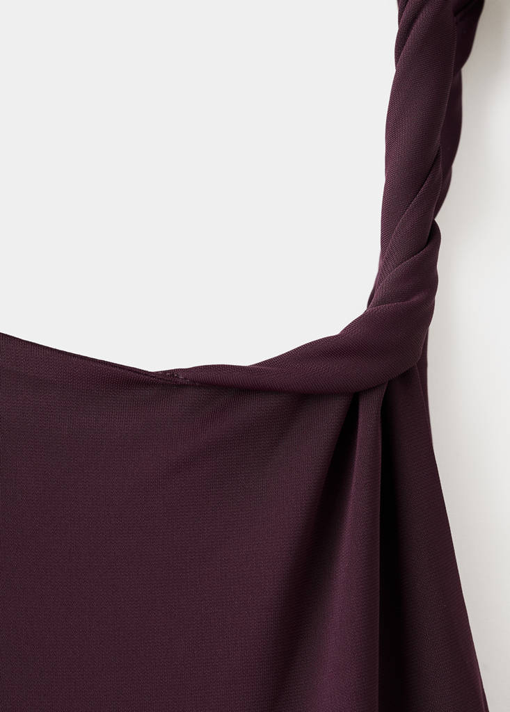 Combinaison Col Asymétrique Ceinture