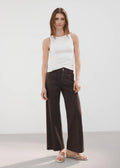 Jeans Anchos Con Bolsillos