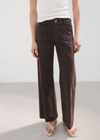 Jeans Anchos Con Bolsillos