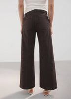 Jeans Anchos Con Bolsillos