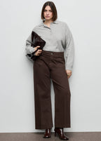Jeans Anchos Con Bolsillos
