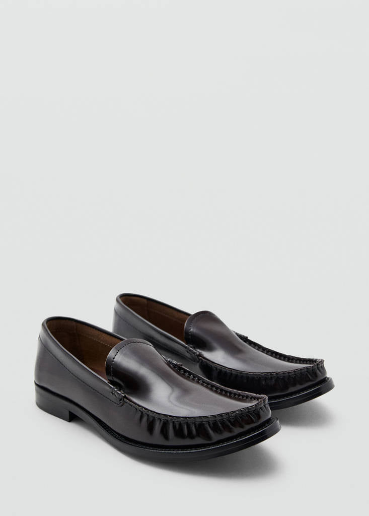 Mocassins Cuir Froncé